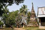 Old stupa next to Wat Khon Tai, Khone Island, Lao.