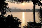 Sunset on the Mekong River, Luang Prabang, Lao.