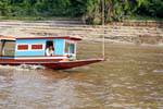 Speed boat on the Mekong River, Luang Prabang, Lao.