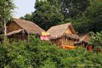 Typical houses in the Luang Prabang area, Lao.