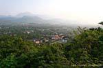 Panorama on Luang Prabang from Mount Phousi, Lao.