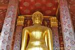 Top of the large standing Buddha, Wat Sene Soukharam, Lao.