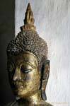 Antique Buddha wood, Wat Visoun, Luang Prabang, Lao.