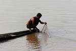 Fishing net, Mekong, South Laos, Lao.
