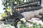 Nagas at the entrance of Haw Phra Kaew, Vientiane, Lao.