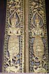 Inlaid door Ho Phra Keow Temple, Vientiane, Lao.