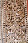Carving interwoven, Wat Ho Phra Kaew, Vientiane, Lao.