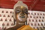 Buddha smiling, Wat Si Saket, Vientiane, Lao.