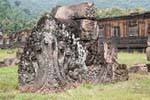 On the side of the Palace of Women, Wat Phou, Lao.