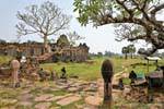 Particular view on the site of Wat Phou, Lao.