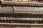 Repetition of fine sculptures, Wat Phou, Lao.