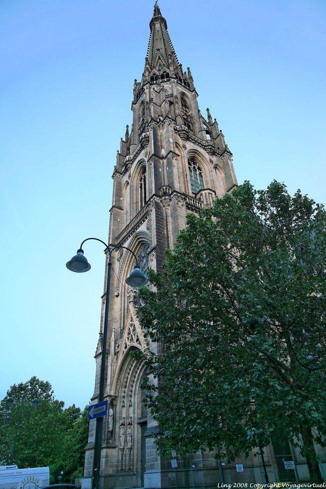 Neuer Dom, the bell tower seen from Baumbachstrasse, Linz - Austria