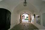 Altstadt, passage under the house of Mozart, Linz, Austria.