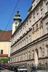 Baumbachstrasse, overlapping architecture, Linz, Austria.