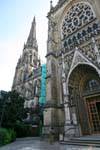 Neuer Dom, the forecourt and the bell tower, Linz, Austria.