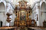 Ursulinen Kirche, the altar of the church, Linz, Austria.