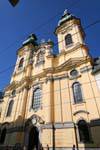 Ursulinenkirche, exterior view, Linz, Austria.