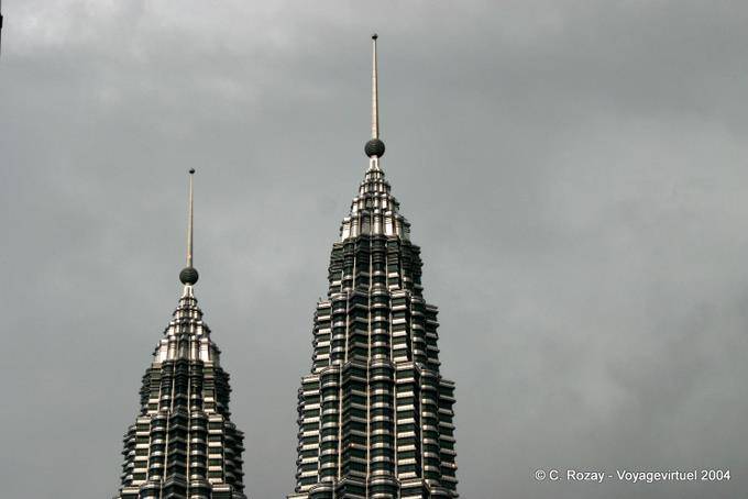 Pinnacles on top of Menara Berkembar Petronas, Kuala Lumpur - Malaysia