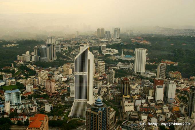 Panorama without too much pollution from KL telecom tower, Kuala Lumpur city - Malaysia