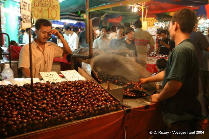 Hot chestnuts, hot, Kuala Lumpur - Malaysia