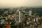 Panorama without too much pollution from KL telecom tower, Kuala Lumpur city, Malaysia.