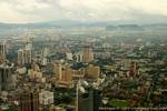 Misty panorama over the city of Kuala Lumpur, Malaysia.