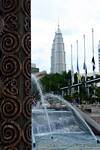 Fountains in the gardens of KL Tower, Kuala Lumpur, Malaysia.