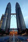 Feet to the head, the Petronas Twin Towers, Kuala Lumpur, Malaysia.