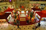 Panoramic view of the Petronas Shopping Centre, Kuala Lumpur, Malaysia.