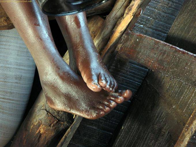 Entre Mopti et Tombouctou Pinasse Pieds Mali