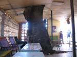 San, le bistrot avec l'arbre géant au milieu, Mali.