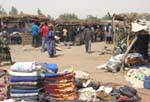 Sarro, vue sur le marché, Mali.