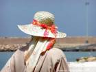 Sailing and straw hat ribbon, Asilah, Morocco.