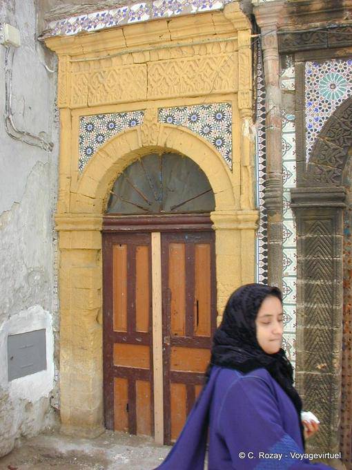 Wife and door Essaouira - Morocco
