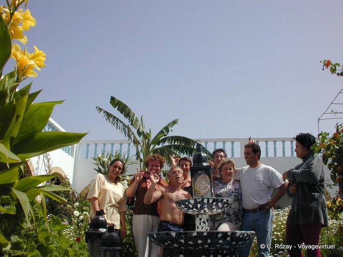 The institutional investors and the team of the guesthouse Dar Kenavo - Morocco