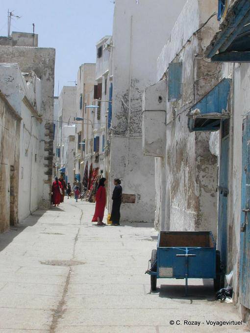 A popular rue de Mogador, Essaouira - Morocco