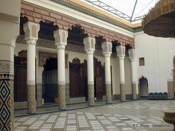 The columns of the patio, Marrakesh Museum - Morocco