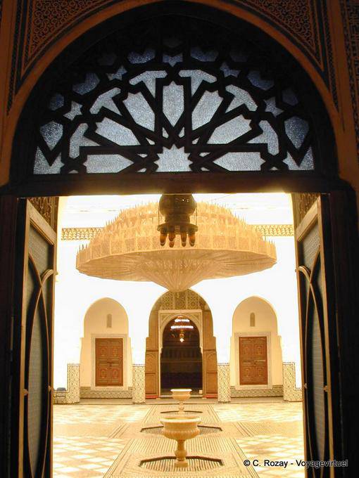 Basins in central views from the patio entrance, Dar N'Nebhi, Marrakesh Museum - Morocco