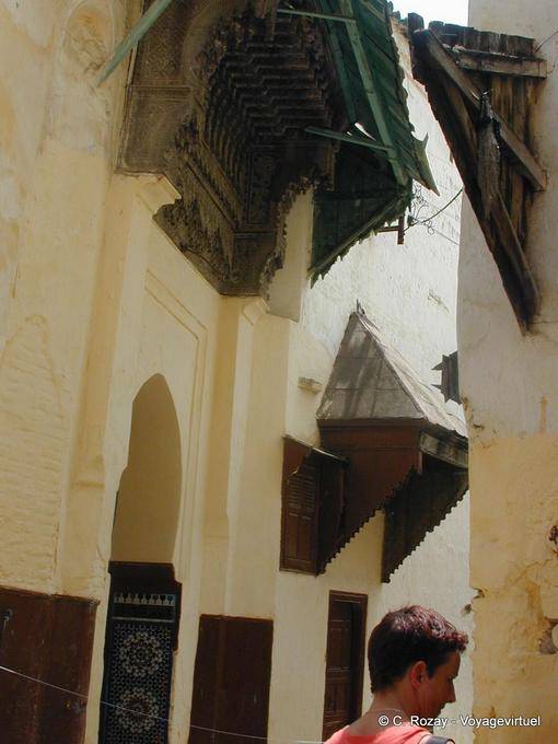 Marquesas carved in Meknes lane - Morocco