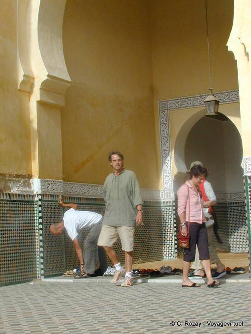 Jeremy Irons in the Mausoleum of Moulay Ismail, Meknes - Morocco