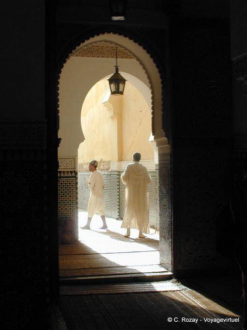 Shadow and light in the Mausoleum of Moulay Ismail, Meknes - Morocco