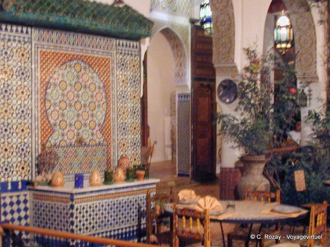 Restaurant Riad, at the bottom of the Medina, Meknes - Morocco