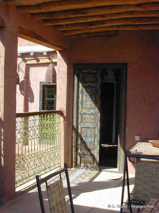 Ouzoud, traditional architecture of the guest house Riad - Morocco