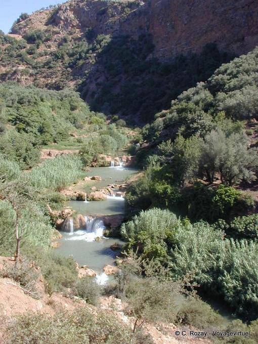 The stream in the valley before Ouzoud - Morocco