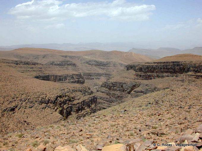 Landscape of the road to Agdz between Ouarzazate and Zagora - Morocco