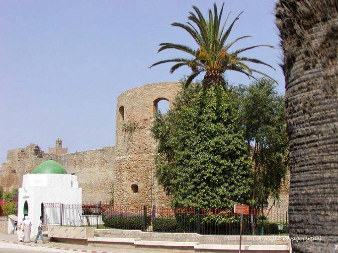 The Portuguese fortification, Bab El Homar and a marabout, Asilah - Morocco