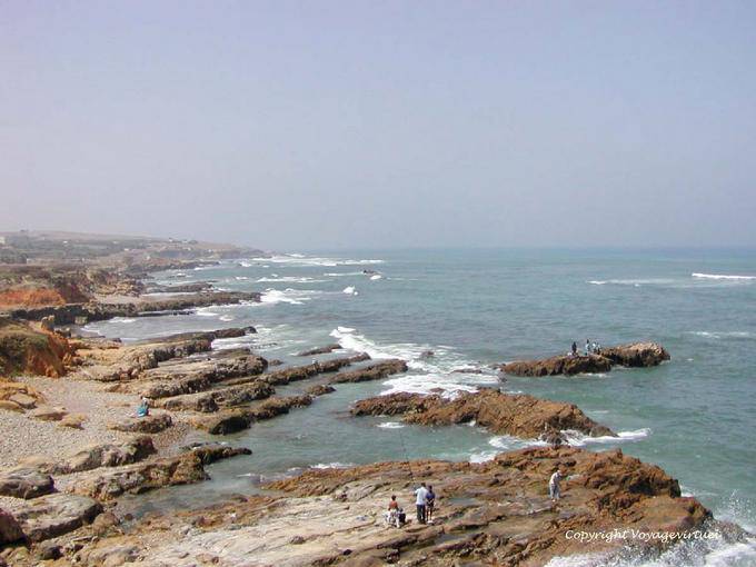 Fishing in the Atlantic Road Rmilat, Asilah - Morocco