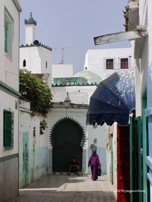 Medina and minaret barricades, mosque Zegouri, Asilah - Morocco
