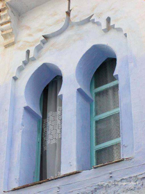 Moorish windows, architecture, Chefchaouen - Morocco