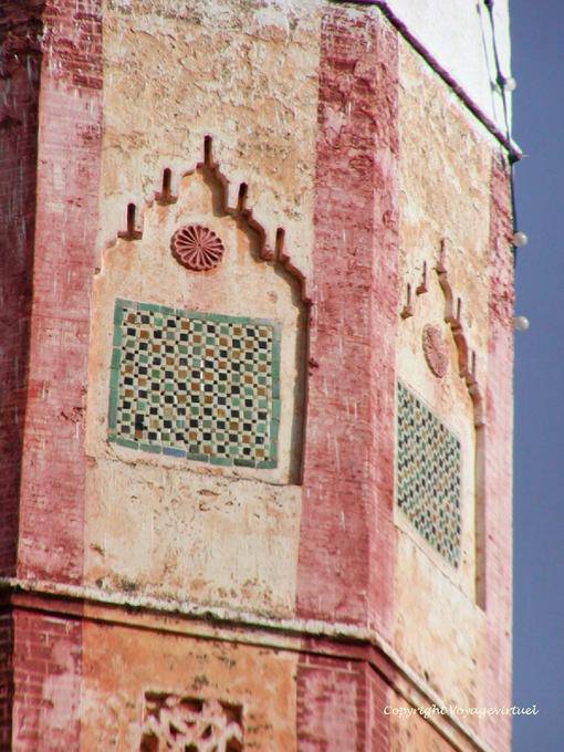 Detail of the minaret of the Great Mosque of Chefchaouen - Morocco